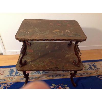 European Lacquer Tea Table With Japanese Style 1900